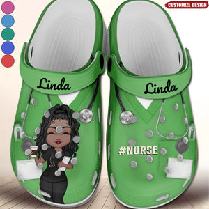 Nurse Scrub CNA RN Healthcare Worker Personalized Clog