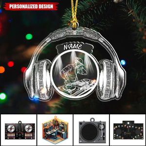 Personalized Name DJ Player Ornament-Gifts For Music Lovers-2024 New Release