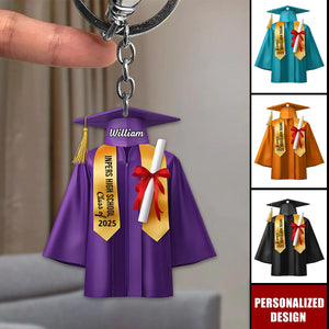 Personalized Graduation Keychain Class of 2025