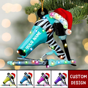 Personalized Blowdryer Acrylic Christmas Ornament Gift For Hairdresse - 2024 New Release