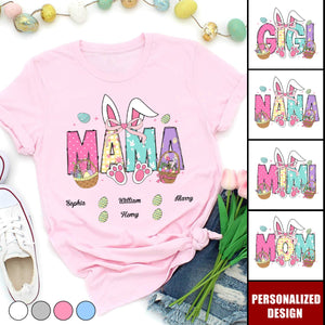 Personalized Easter Bunny T-Shirt-Gift For Grandma