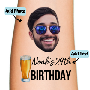 Personalized Photo Temporary Tattoos