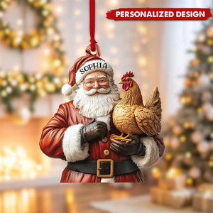 Personalized Chicken Ornament-Gifts For Farmer-2024 New Release