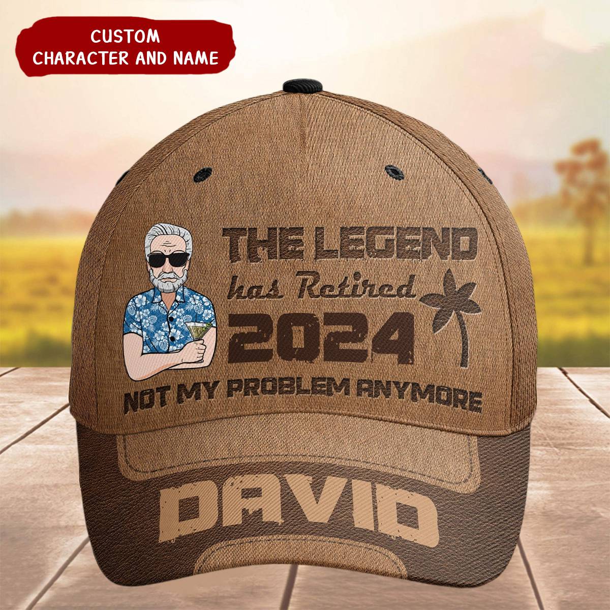 The Legend Has Retired Not My Problem Anymore - Personalized Classic Cap