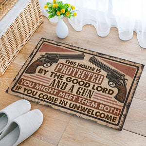 This House Is Protected by the Good Lord and a Gun Doormat