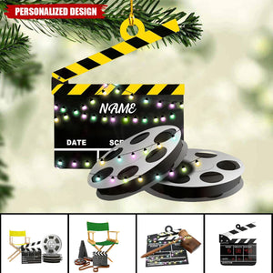 Personalized Film Clapboard Ornament-Gifts For Director,actor,Movie Lovers-2024 New Release