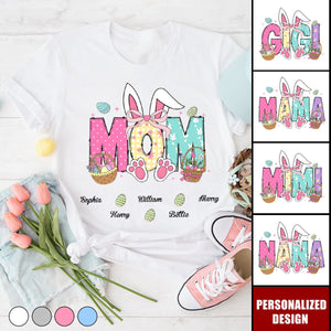 Personalized Easter Bunny T-Shirt-Gift For Grandma