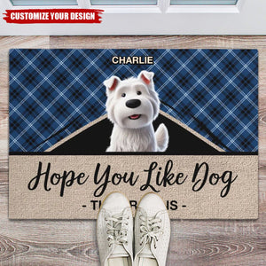 Hope You Like Dogs - Pets Personalized Home Decor Decorative Mat - House Warming Gift For Pet Owners, Pet Lovers