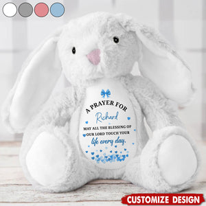 A Prayer For My Baby-Personalized Stuffed Bunny