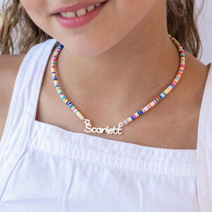 Personalized Rainbow Name Necklace - Gift For Girl,Daughter,Granddaughter