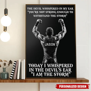 I Am The Storm-Personalized Poster-Poster Gift For Wrestling Lovers