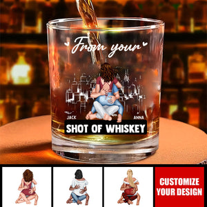 Promise To Always Be By Your Side - Personalized Whiskey Glass, Gifts For Couple