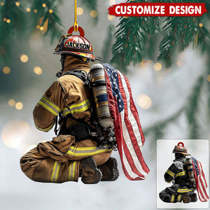 Personalized Firefighter Ornament - Gift For Firefighter  - 2024 New Release