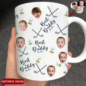 Best Dad By Par - Personalized Mug - Gift For Dad, Father, Grandfather