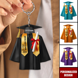 Personalized Graduation Keychain Class of 2025