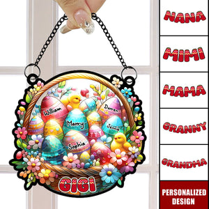 Personalized Easter Egg Suncatcher Ornament-Gifts For Grandma