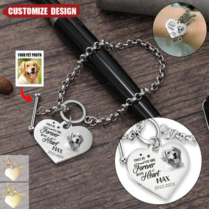 Custom Photo - Memorial Personalized Bracelet - Dog Memorial Gifts