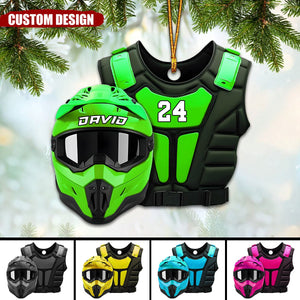 Personalized Dirt Bike Christmas Ornament - 2024 New Release