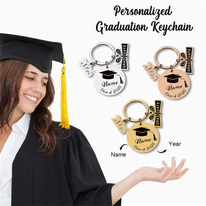 Personalized Class of 2025 Keychain Gift-College High School Graduation Gifts