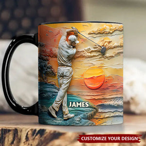 Golf Is My Life - Personalized Golf Coffee Mug