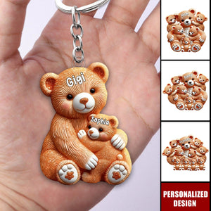 Mama Bear-Personalized Mother Keychain