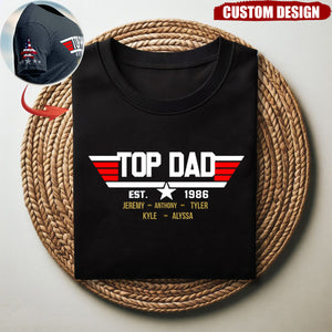 Personalized Papa, Grandpa's Birthday, Father's Day Gift T-Shirt