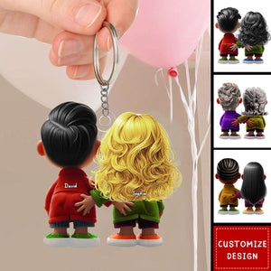 Personalized Gifts For Couple Acrylic Keychain