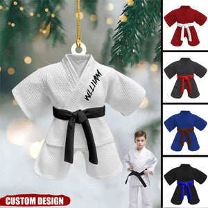 Personalized Black Belt Ornament - Gift For Jiu-Jitsu,Karate Lovers