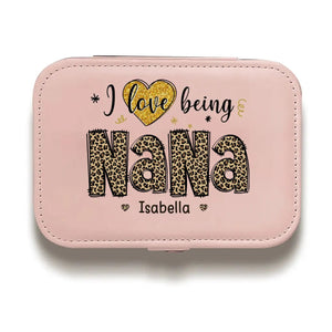 Most Loved Great Grandma - Family Personalized Custom Jewelry Case - Gift For Mom, Grandma