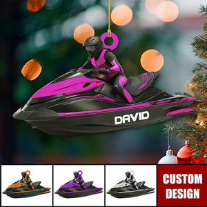 Personalized Jet Boat Ski Christmas Ornament - 2024 New Release