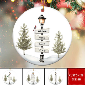 Personalised Christmas Tree Family Ceramic Ornament - 2024 New Release