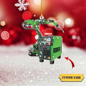 Personalized Multi Color Welder Machine Ornament - 2024 New Release