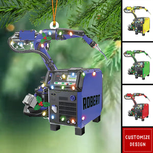 Personalized Multi Color Welder Machine Ornament - 2024 New Release