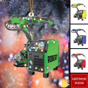 Personalized Multi Color Welder Machine Ornament - 2024 New Release