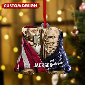 Personalized Military Memorial Christmas Ornaments - Gift For Veteran - 2024 New Release