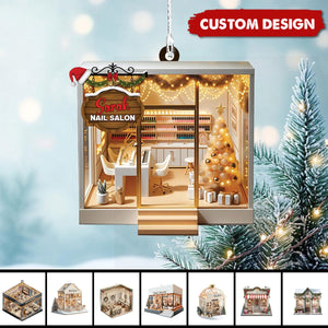 Personalized Nail Salon Ornaments - 2024 New Release