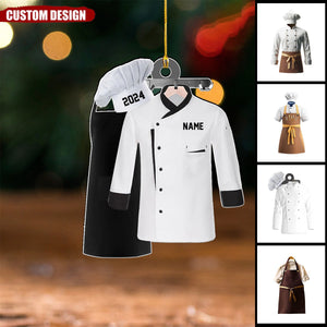 Personalized Chef Uniform Ornaments - 2024 New Release