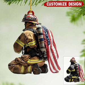 Personalized Firefighter Ornament - Gift For Firefighter  - 2024 New Release