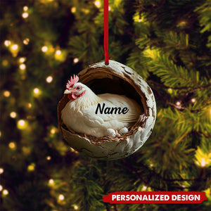 Personalized Hen Ornament-Gifts For Farm Farmer-2024 New Release