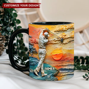 Golf Is My Life - Personalized Golf Coffee Mug