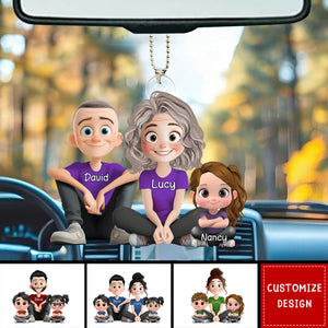 Personalized Cute Cartoon Family Ornament - Gift For Your Family