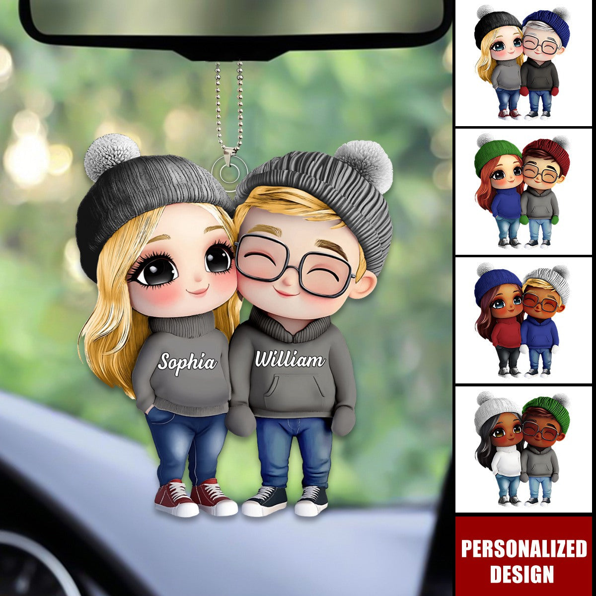 It's You And Me-Personalized Couple Car Ornament