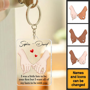 Personalized Gift For Husband Wife Anniversary I Love You Forever & Always Acrylic Keychain