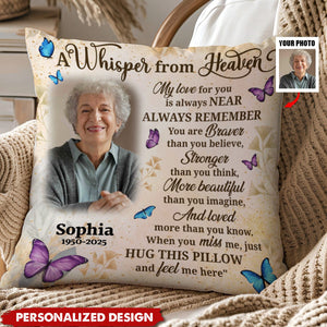 A Whisper From Heaven-Personalized Pillow