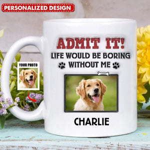 Custom Photo-Dog & Cat Personalized Custom 3D Inflated Effect Printed Mug