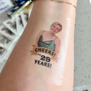 Personalized Photo Temporary Tattoos