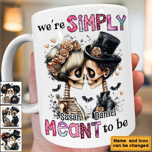 Personalized Couple Gift We're Simply Meant To Be Mug