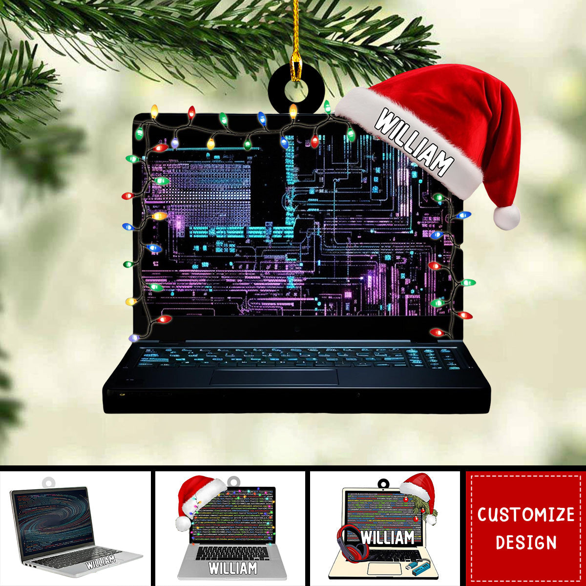 Personalized Computer Programmer Ornament, Gifts For Computer Programmer - 2024 New Release