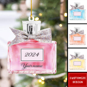 Personalized Perfume Bottle Christmas Ornament Gift For Perfume Lovers - 2024 New Release