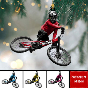 Personalized Mountain Bike Christmas Ornament Gift for Biker-2024 New Release